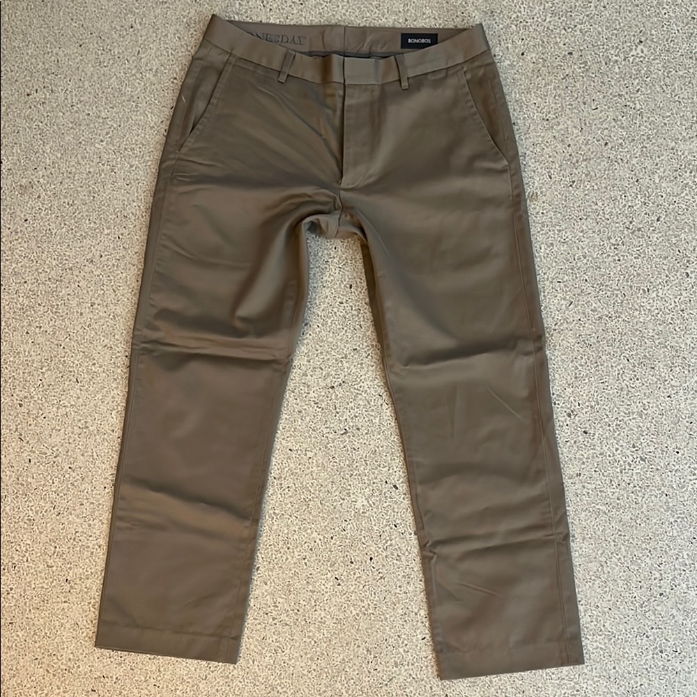 Bonobos Weekday Slim Men's Khaki Chinos 31 x 26.5